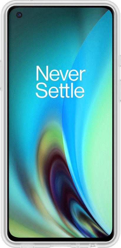 Nomfy Hoesje Geschikt voor OnePlus Nord 2 Hoesje Siliconen Cover Case - Hoes Geschikt voor OnePlus Nord 2 Hoes Back Case - 2-PACK - Transparant