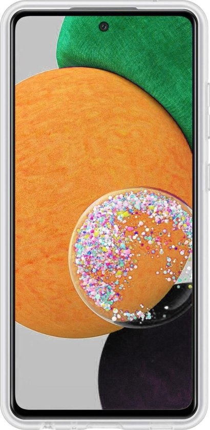 NoXx Hoes Geschikt voor Samsung A52s Hoesje Cover Siliconen Back Case Hoes - Transparant