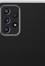 NoXx Hoes Geschikt voor Samsung A52s Hoesje Cover Siliconen Back Case Hoes - Transparant