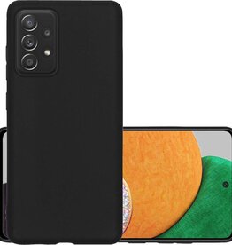 NoXx NoXx Samsung Galaxy A52s hoesje siliconen - Zwart
