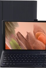 NoXx Hoesje Geschikt voor Samsung Galaxy Tab A7 Lite Hoesje Toetsenbord Hoes - Hoes Geschikt voor Samsung Tab A7 Lite Keyboard Case Book Cover - Zwart