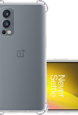 NoXx Hoes Geschikt voor OnePlus Nord 2 Hoesje Siliconen Cover Shock Proof Back Case Shockproof Hoes - Transparant