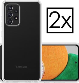 NoXx 2 PACK - NoXx Samsung Galaxy A52s hoesje siliconen - Transparant