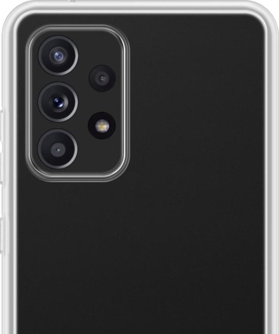 NoXx Hoes Geschikt voor Samsung A52s Hoesje Cover Siliconen Back Case Hoes - Transparant - 2x
