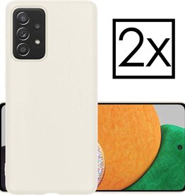 NoXx 2 PACK - NoXx Samsung Galaxy A52s hoesje siliconen - Wit