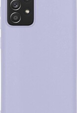NoXx Hoes Geschikt voor Samsung A52s Hoesje Cover Siliconen Back Case Hoes - Lila - 2x