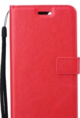 NoXx Hoes Geschikt voor Samsung A52s Hoesje Book Case Hoes Flip Cover Wallet Bookcase - Rood