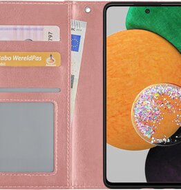 NoXx NoXx Samsung Galaxy A52s Hoesje Bookcase - Rose Goud