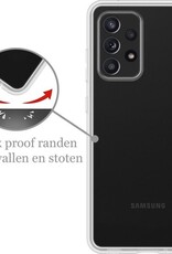 Nomfy Hoesje Geschikt voor Samsung A52s Hoesje Siliconen Cover Case - Hoes Geschikt voor Samsung Galaxy A52s 5G Hoes Back Case - Transparant