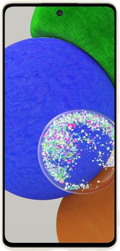 Nomfy Hoesje Geschikt voor Samsung A52s Hoesje Siliconen Cover Case - Hoes Geschikt voor Samsung Galaxy A52s 5G Hoes Back Case - Wit