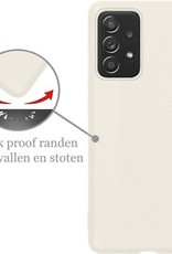 Nomfy Hoesje Geschikt voor Samsung A52s Hoesje Siliconen Cover Case - Hoes Geschikt voor Samsung Galaxy A52s 5G Hoes Back Case - Wit