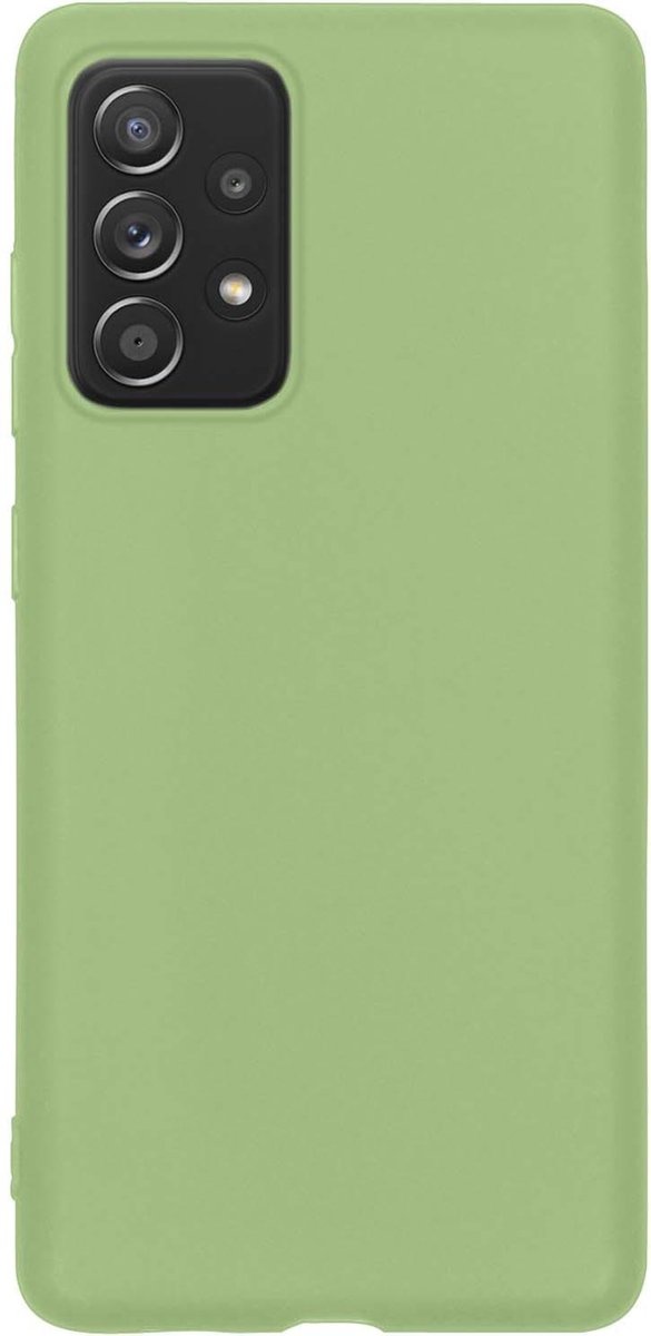 Nomfy Hoesje Geschikt voor Samsung A52s Hoesje Siliconen Cover Case - Hoes Geschikt voor Samsung Galaxy A52s 5G Hoes Back Case - Groen