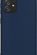 Nomfy Hoesje Geschikt voor Samsung A52s Hoesje Siliconen Cover Case - Hoes Geschikt voor Samsung Galaxy A52s 5G Hoes Back Case - Donkerblauw