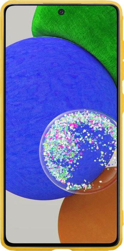 Nomfy Hoesje Geschikt voor Samsung A52s Hoesje Siliconen Cover Case - Hoes Geschikt voor Samsung Galaxy A52s 5G Hoes Back Case - Geel