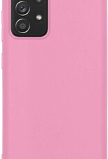 Nomfy Hoesje Geschikt voor Samsung A52s Hoesje Siliconen Cover Case - Hoes Geschikt voor Samsung Galaxy A52s 5G Hoes Back Case - Roze