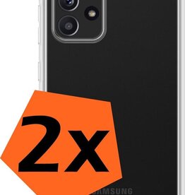 Nomfy 2 PACK - Nomfy Samsung Galaxy A52s hoesje siliconen - Transparant