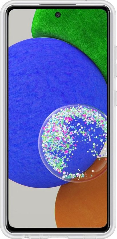 Nomfy Hoesje Geschikt voor Samsung A52s Hoesje Siliconen Cover Case - Hoes Geschikt voor Samsung Galaxy A52s 5G Hoes Back Case - 2-PACK - Transparant