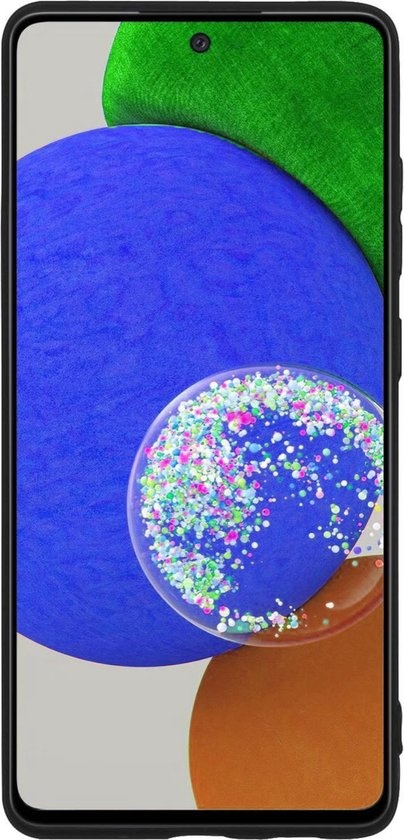 Nomfy Hoesje Geschikt voor Samsung A52s Hoesje Siliconen Cover Case - Hoes Geschikt voor Samsung Galaxy A52s 5G Hoes Back Case - 2-PACK - Zwart