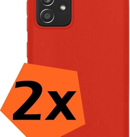 Nomfy 2 PACK - Nomfy Samsung Galaxy A52s hoesje siliconen - Rood