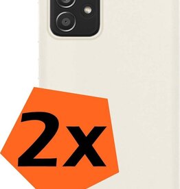 Nomfy 2 PACK - Nomfy Samsung Galaxy A52s hoesje siliconen - Wit