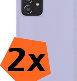 Nomfy 2 PACK - Nomfy Samsung Galaxy A52s hoesje siliconen - Lila