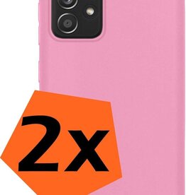 Nomfy 2 PACK - Nomfy Samsung Galaxy A52s hoesje siliconen - Roze