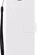 Nomfy Hoesje Geschikt voor Samsung A52s Hoes Bookcase Flipcase Book Cover - Hoes Geschikt voor Samsung Galaxy A52s 5G Hoesje Book Case - Wit