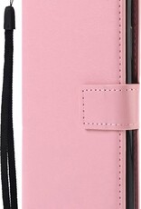 Nomfy Hoesje Geschikt voor Samsung A52s Hoes Bookcase Flipcase Book Cover - Hoes Geschikt voor Samsung Galaxy A52s 5G Hoesje Book Case - Lichtroze