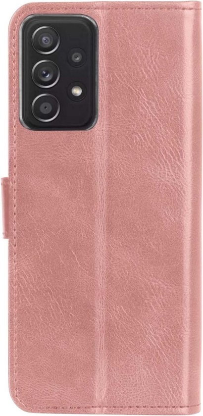 Nomfy Hoesje Geschikt voor Samsung A52s Hoes Bookcase Flipcase Book Cover - Hoes Geschikt voor Samsung Galaxy A52s 5G Hoesje Book Case - Rosé goud