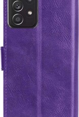 Nomfy Hoesje Geschikt voor Samsung A52s Hoes Bookcase Flipcase Book Cover - Hoes Geschikt voor Samsung Galaxy A52s 5G Hoesje Book Case - Paars