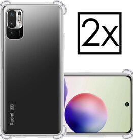NoXx 2 PACK - NoXx Xiaomi Redmi Note 10 hoesje shock proof