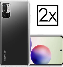 NoXx 2 PACK - NoXx Xiaomi Redmi Note 10 hoesje siliconen - Transparant
