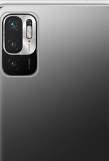 NoXx Hoes Geschikt voor Redmi Note 10 5G Hoesje Cover Siliconen Back Case Hoes - Transparant - 2x