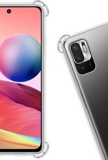 Nomfy Hoesje Geschikt voor Redmi Note 10 5G Hoesje Shock Proof Cover Case Shockproof - Hoes Geschikt voor Redmi Note 10 5G Hoes Siliconen Back Case - Transparant
