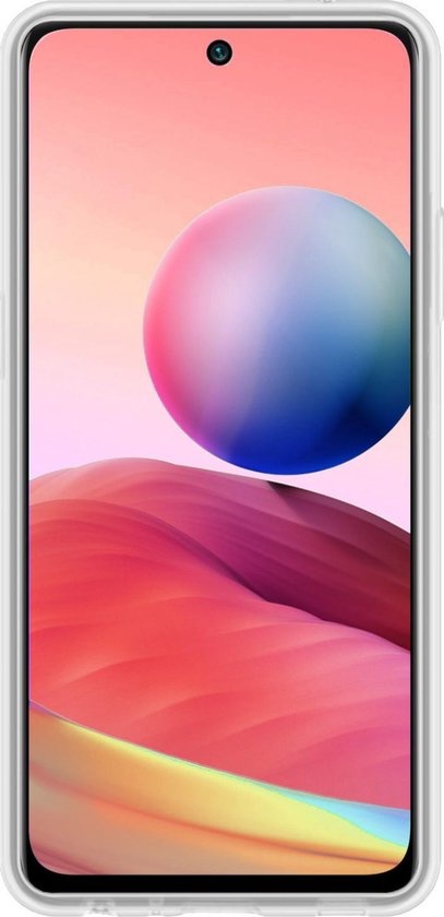 Nomfy Hoesje Geschikt voor Redmi Note 10 5G Hoesje Siliconen Cover Case - Hoes Geschikt voor Redmi Note 10 5G Hoes Back Case - 2-PACK - Transparant