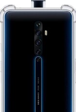 NoXx Hoes Geschikt voor OPPO Reno 2 Hoesje Siliconen Cover Shock Proof Back Case Shockproof Hoes - Transparant - 2x