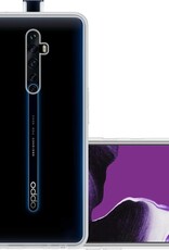 NoXx Hoes Geschikt voor OPPO Reno 2 Hoesje Cover Siliconen Back Case Hoes - Transparant