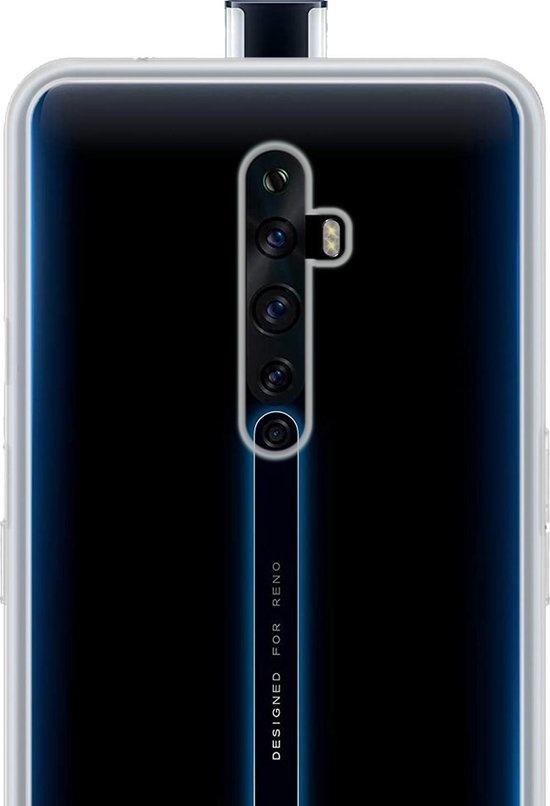 NoXx Hoes Geschikt voor OPPO Reno 2 Hoesje Cover Siliconen Back Case Hoes - Transparant