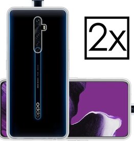 NoXx 2 PACK - NoXx Oppo Reno 2 hoesje siliconen - Transparant