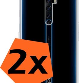 Nomfy 2 PACK - Nomfy Oppo Reno 2 hoesje siliconen - Transparant