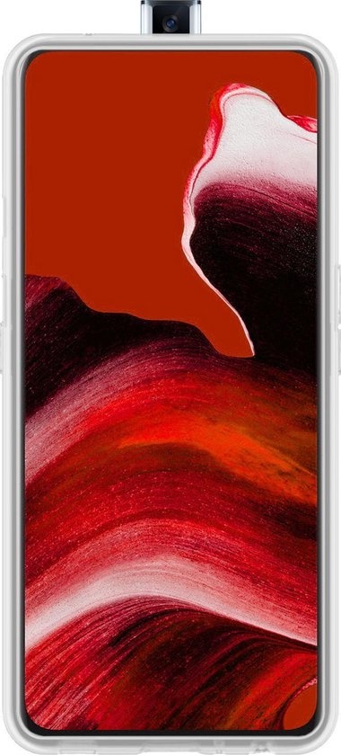 Nomfy Hoesje Geschikt voor OPPO Reno 2 Hoesje Siliconen Cover Case - Hoes Geschikt voor OPPO Reno 2 Hoes Back Case - 2-PACK - Transparant