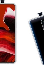 Nomfy Hoesje Geschikt voor OPPO Reno 2 Hoesje Siliconen Cover Case - Hoes Geschikt voor OPPO Reno 2 Hoes Back Case - 2-PACK - Transparant