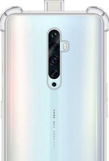 NoXx Hoes Geschikt voor OPPO Reno 2Z Hoesje Siliconen Cover Shock Proof Back Case Shockproof Hoes - Transparant - 2x