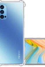 NoXx Hoes Geschikt voor OPPO Reno 4 Pro 5G Hoesje Siliconen Cover Shock Proof Back Case Shockproof Hoes - Transparant