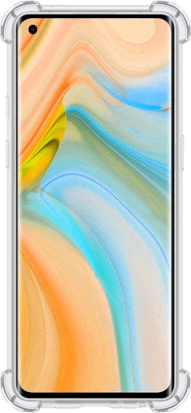 NoXx Hoes Geschikt voor OPPO Reno 4 Pro 5G Hoesje Siliconen Cover Shock Proof Back Case Shockproof Hoes - Transparant