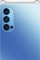 NoXx Hoes Geschikt voor OPPO Reno 4 Pro 5G Hoesje Siliconen Cover Shock Proof Back Case Shockproof Hoes - Transparant