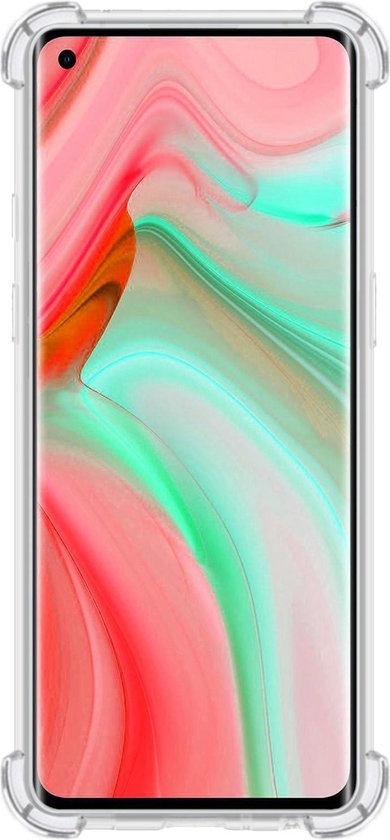 Nomfy Hoesje Geschikt voor OPPO Reno 4 Pro 5G Hoesje Shock Proof Cover Case Shockproof - Hoes Geschikt voor OPPO Reno 4 Pro Hoes Siliconen Back Case - Transparant