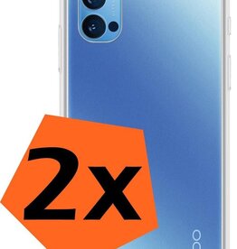 Nomfy 2 PACK - Nomfy Oppo Reno 4 Pro hoesje shock proof