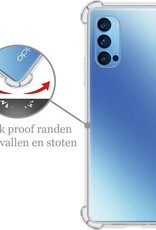 Nomfy Hoesje Geschikt voor OPPO Reno 4 Pro 5G Hoesje Shock Proof Cover Case Shockproof - Hoes Geschikt voor OPPO Reno 4 Pro Hoes Siliconen Back Case - Transparant - 2 PACK