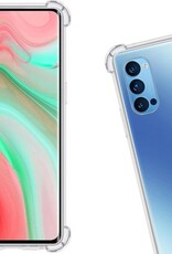 Nomfy Hoesje Geschikt voor OPPO Reno 4 Pro 5G Hoesje Shock Proof Cover Case Shockproof - Hoes Geschikt voor OPPO Reno 4 Pro Hoes Siliconen Back Case - Transparant - 2 PACK